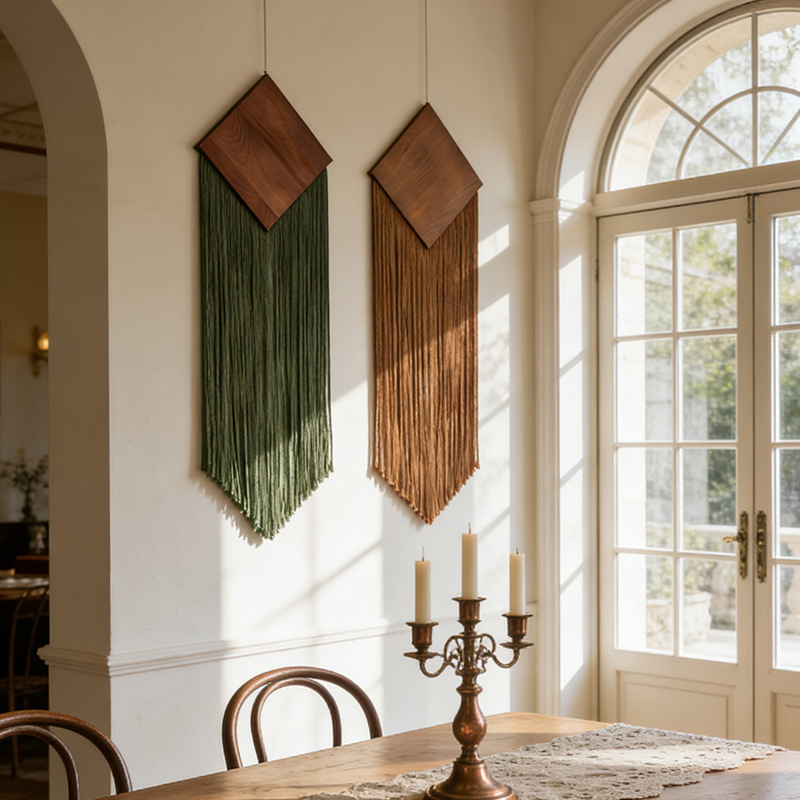 Wall Scroll Tapestry - Tapiz Bohemio de Cuerda de Algodón