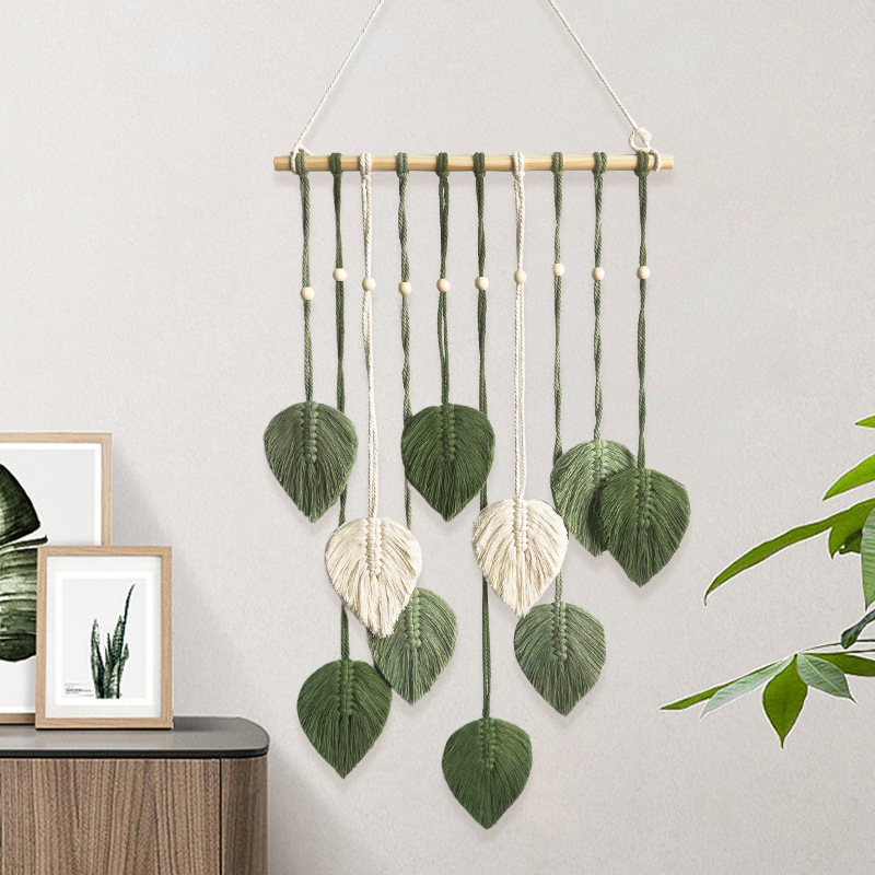 Wall Scroll Tapestry - Tapiz de Hojas Tejido a Mano