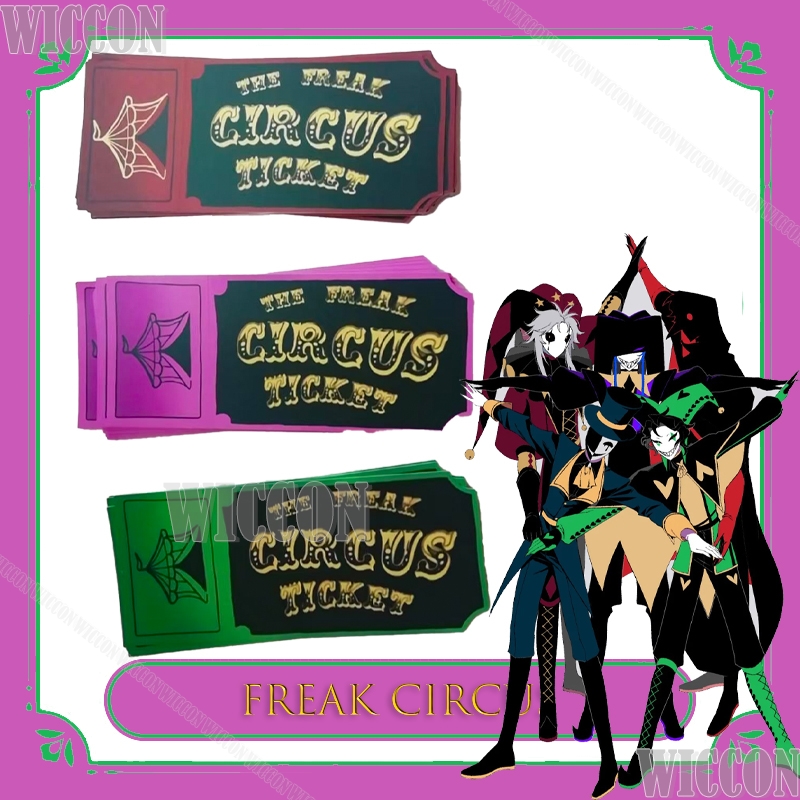 Freak Circus Ticket Card Rojo  - Anime Merchandise Women reseña y precio
